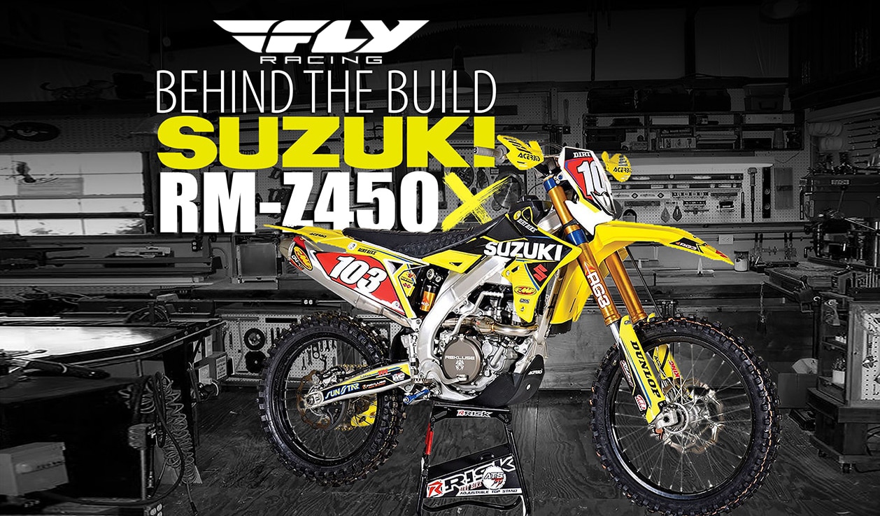 スズキRM-Z450オフロードプロジェクト：建物の裏側-ダートバイクマガジン