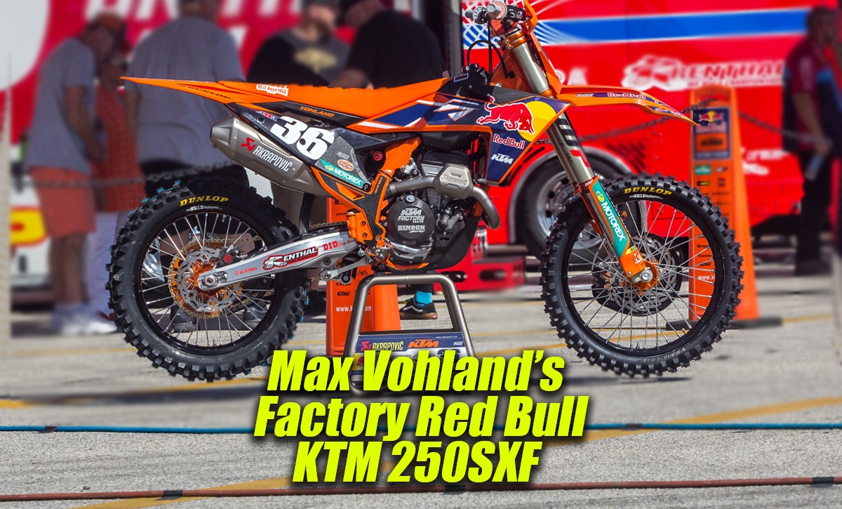 Max Vohland's Red Bull Factory 250SXF - Dirt Bike Magazine